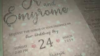 JR & Emyrome Invitation