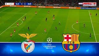 Benfica vs Barcelona - UEFA Champions League 2025 | Full Match All Goals | PES 21 Gameplay PC