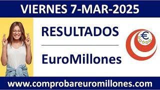 Resultado del sorteo EuroMillones del viernes 7 de marzo de 2025