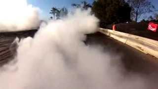 Paul in the skidline at madaz burnouts