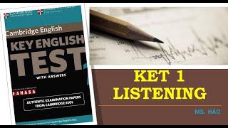 KET 1 | TEST 2 | LISTENING | CAMBRIDGE | ENGLISH WITH HAOHAO CHANNEL