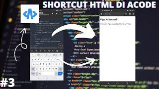 Membuat Struktur HTML dengan Mudah di Android menggunakan Acode