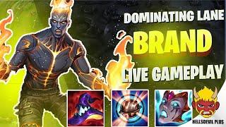 Dominating Lane With Brand! - Wild Rift HellsDevil Plus Gameplay