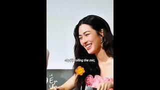 Ling being shy tried to be calm but couldnt control her behavior#lingorm #linglingkwong