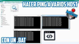 Como Hacer Ping A Varios Servidores / Host Usando Un .BAT o Batch desde CMD | Verificar Conexion