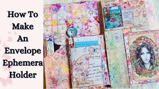 How TO Make An AWESOME Envelope Ephemera Holder - Lapbook- File Folder - Day 88