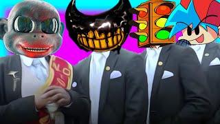 Cartoon Monkey & Bendy & Traffic Light Head & FNF - Coffin Dance Song Meme (Cover)