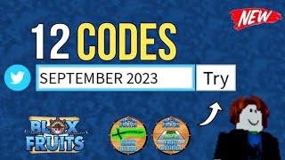 12 CODESBLOX FRUITS CODES SEPTEMBER 2023 - BLOX FRUITS CODES 2023 - CODE BLOX FRUITS - BLOX FRUITS