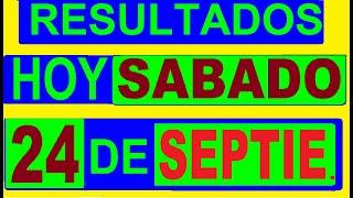 RESULTADOS SORTEOS DE LOTERIAS Y CHANCES DE HOY SABADO 24 DE SEPTIEMBRE DEL 2022