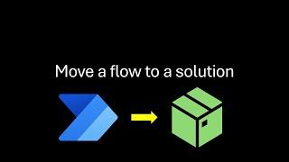 Move a flow to a solution