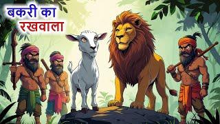 बकरी का रखवाला  | BAKRI KA RAKHWALA | BAKRI AUR SHER KI KAHANI | JUNGLE KI KAHANI | HINDI