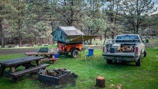 Quick Overnight Camping Trip with my CVT Roof Top Tent and Trailer