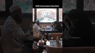 Mufti Anas propose Sana Khan at Madina #sanakhan #sana #shorts #short