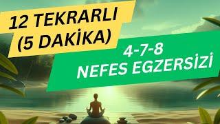 4-7-8 NEFES TEKNİĞİ  (- 12 DEFA -) Nefes Egzersizleri Nasıl Yapılır / Nefes Egzersizleri Meditasyon