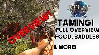 Atlas: TAMING GUIDE! Overview of Food, Saddles, Resources, & More For Taming All Animals!