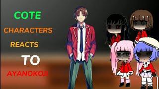 Classroom of the elites characters/girls reacts to Ayanokoji||Reaction video part 1