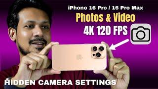 iPhone 16 Pro / 16 Pro Max New CAMERA Settings - Photos, Video Best Quality Tips & Tricks in Hindi