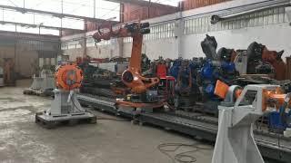 Kr120 krc4 linear track + cmt fronius, welding cell in EUROBOTS