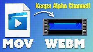 How to convert MOV to WebM (Keeps Alpha Transparency)