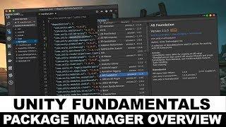 Unity3d Editor Tutorial - Package Manager Overview, usage, and understanding the manifest.json