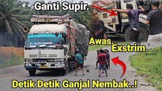 Detik Detik Ganjal Truck Nembak Melompat Di Bukit Kodok.Ganti Supir Truck,Kejadian Tanjakan Exstrim.