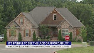 Average down payment cost for a home in Nashville is over $200k