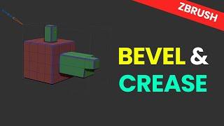 Bevel and Crease Deformer options in ZBrush