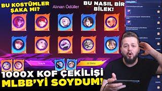 KOF KOSTÜMLERİNE TEK ATTIM 1000X KOF ÇEKİLİŞİ BÜYÜK MLBB SOYGUNU EN İYİ KOSTÜMLERİ ÇOK UCUZA ALDIM