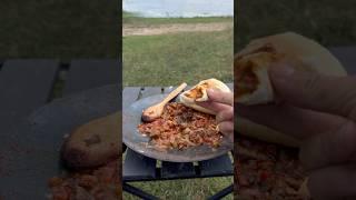 Türkish Saç Tava #cooking #asmr #food #outdoorcooking