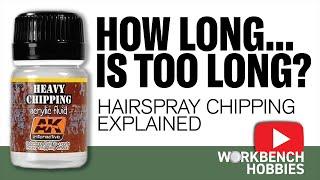 CHIPPING Fluid / Hairspray Chipping - Understanding the technique / DRYING times and the basics!