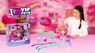 MEGA PET NYLA  VIP PETS  UNBOXING  DEMO VIDEO  DOLL WITH LONGEST HAIR REVEAL 