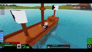 I made a Pirate Ship in Roblox Plane Crazy!!