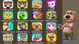 Talking Tom Classic,My Talking Tom,Talking Ginger 2,Talking Angela,Talking Ginger,Tom Time Rush