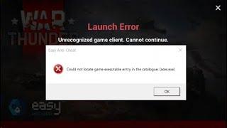 War Thunder Error Fix: Easy anti cheat (aces.exe) 2024