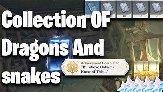 Collection of Dragons And Snakes quest | Collect 5 books | Enkanomiya | Genshin impact