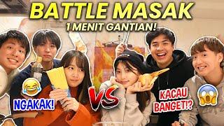 LOMBA MASAK 1 MENIT GANTIAN! WASEDABOYS FT. HITOMI & ERIKA! | BACK TO JAPAN