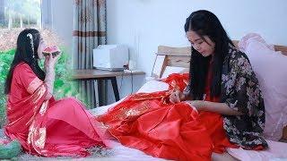 Making a traditional dress of the Tang Dynasty in China 我向往的生活，就是做做衣服吃吃瓜