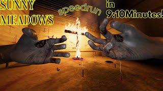 speedrun |SUNNY MEADOWS| Nightmare Perfect% Game! in 9:10 Minutes!