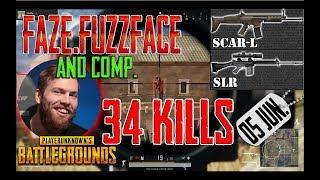 FaZe.FuzzFace & Comp. [34 kills] PUBG Squad FPP (05.06.18)