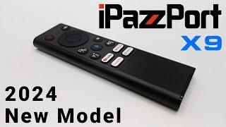 iPazzPort X9 Bluetooth Air Mouse Mini Keyboard Voice Remote 2024