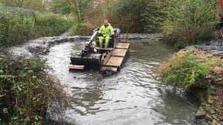 Dredging/Silt removal using our Truxor amphibious machine