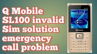 qmobile sl100 invalid sim|| qmobile sl100 imei change code2023