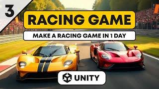 How To Make 3d Racing Game in 1 Day : Add Race Track in Unity Racing Game - Tutorial 3