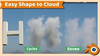 Blender Tutorial : Easy Cloud in Blender 3 ( Eevee and Cycles )