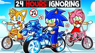 Sonic IGNORES EVERYONE For 24 Hours In Roblox BIKE OBBY!