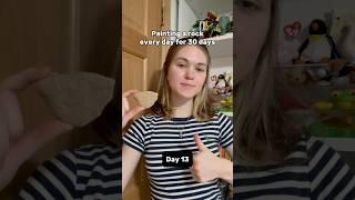 Painting a rock every day for 30 days #youtubeshorts #art #fyp