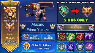 I Reach Mythic in “5 Hrs”  Buffed Alucard New Best Build & Emblem in New Update! (not clickbait)