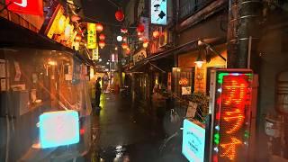 4K・ Tokyo rainy night walk around Akabane