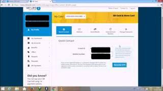 SBI Credit Card Mobile Number Update through Online