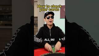 how to check your hole cards #poker #sketch #comedy